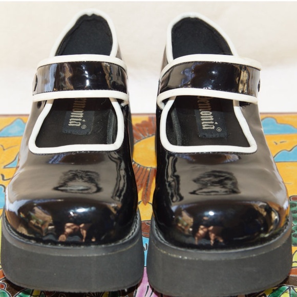 demonia platform mary janes